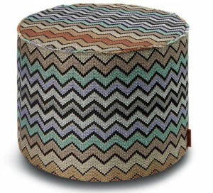 MissoniHome Пуф-цилиндр из жаккарда с люрексом Glass fantasy