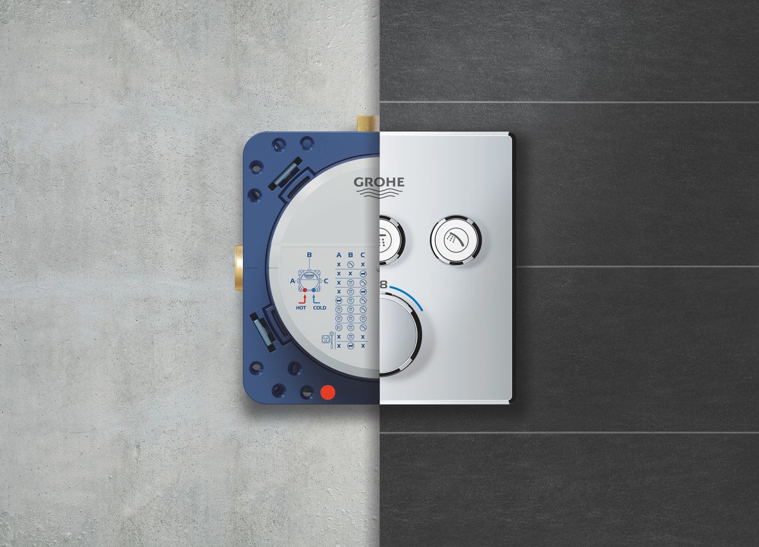 3-ходовой термостатический смеситель Grohe Grohtherm SmartControl ARCH-00128873 - Вид №21