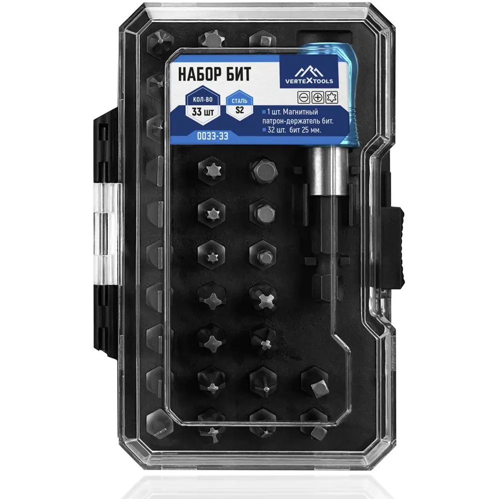 Профессиональный набор ударных бит VERTEXTOOLS 33 предмета 89419387 STLM-1564464 - Вид №3