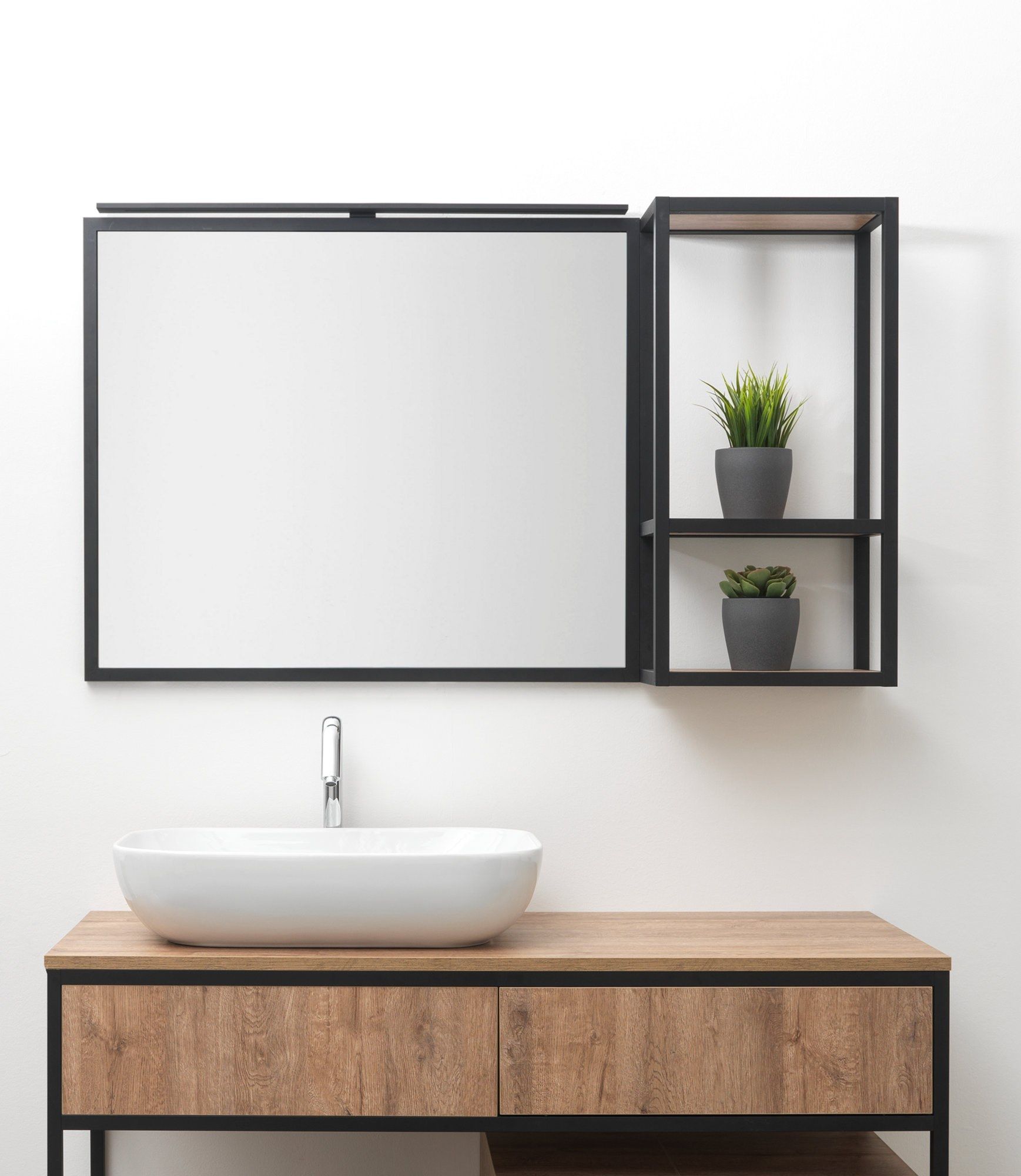 Деревянный навесной шкаф для ванной комнаты GSG Ceramic Design SYSTEM ARCH-00142396 - Вид №1