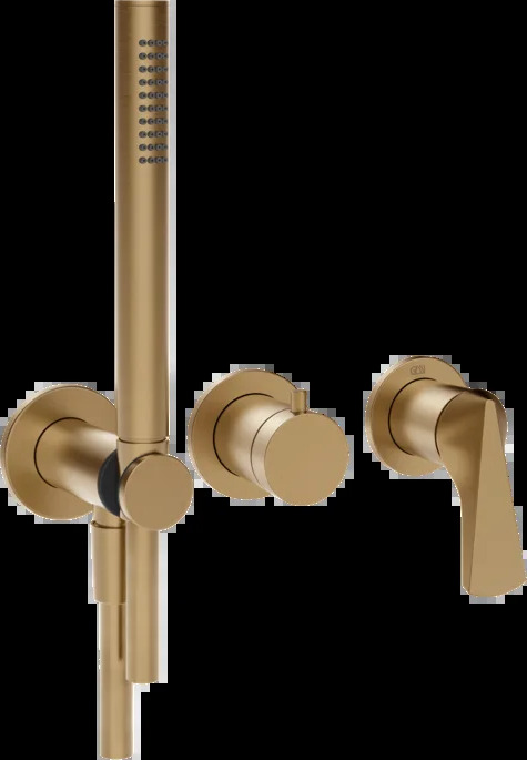 Смеситель для душа 72036 726 Gessi Ventaglio ТЕПЛАЯ БРОНЗА BR. PVD