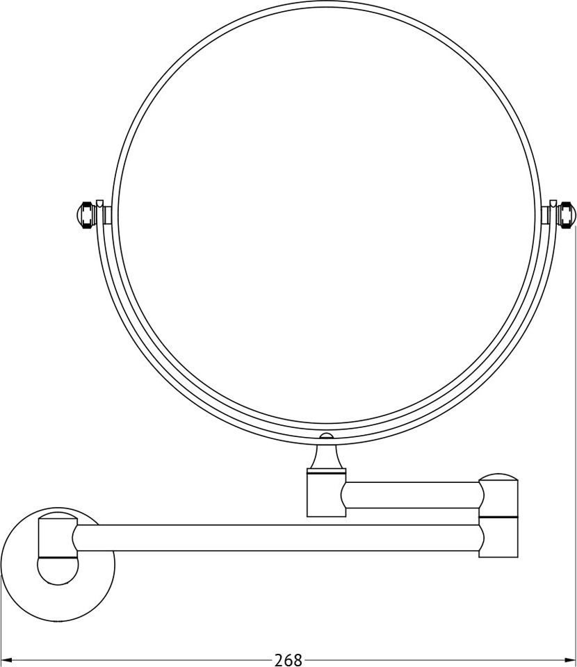 HAR 056 Косметическое зеркало двустороннее x2 ARTWELLE Harmonie - Вид №1