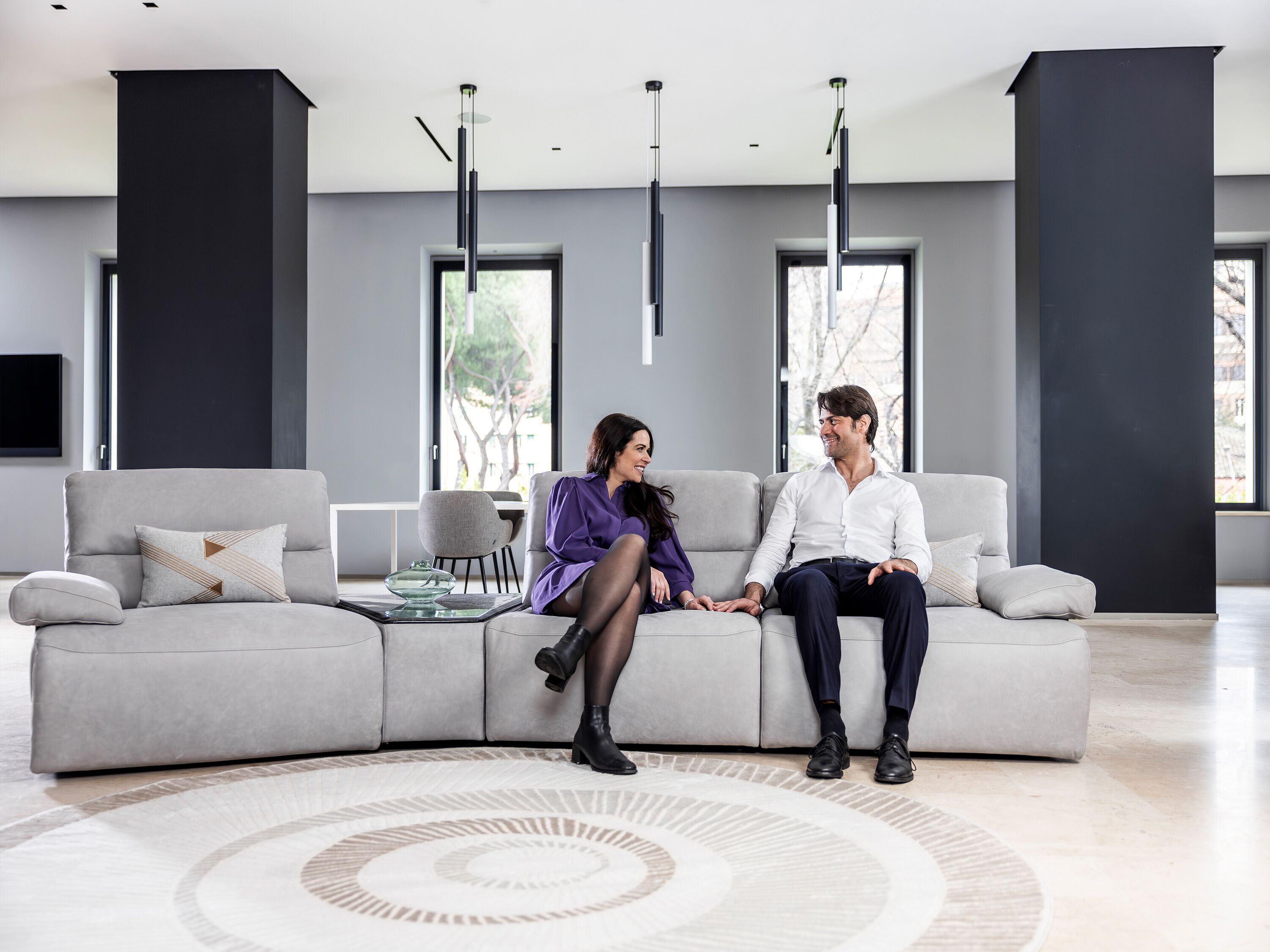 3-местный кожаный диван с электрическим движением CAMPO DE' FIORI лестница ARCH-00018544 - Вид №2