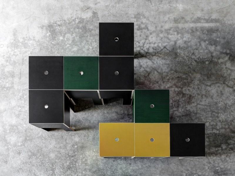 FIORONI Низкая табуретка из фанеры, покрытой слоем бетона. J.m.b sun-id-1428456 - Вид №3