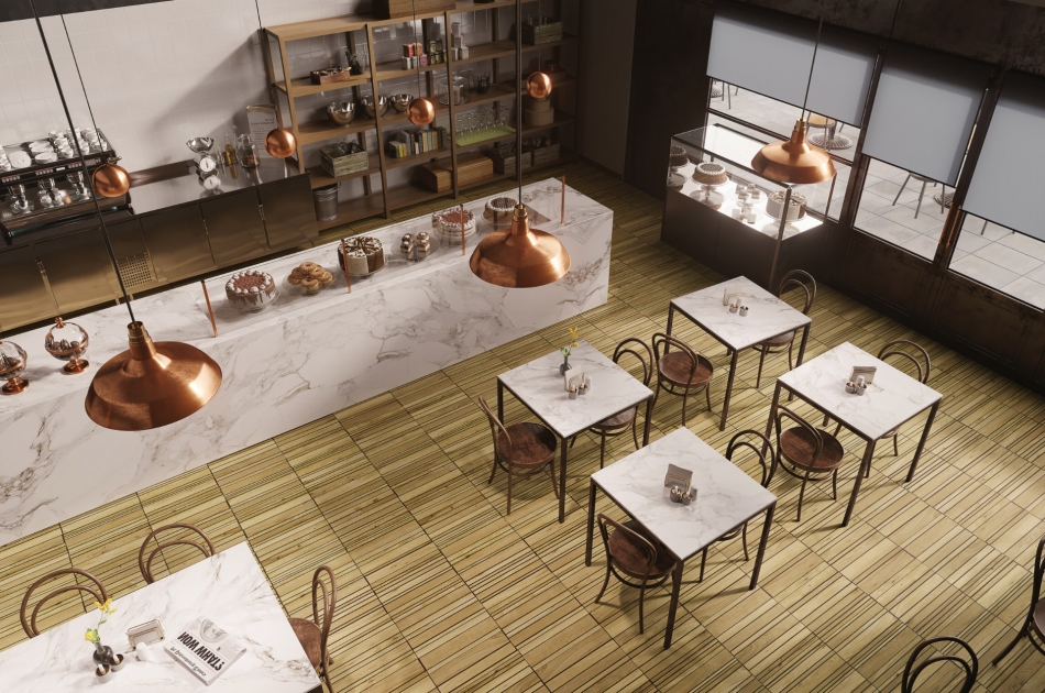 540 010 01 Печатный пробковый пол с разным дизайном Trim Strip Natural GRANORTE Vita Decor - Вид №2