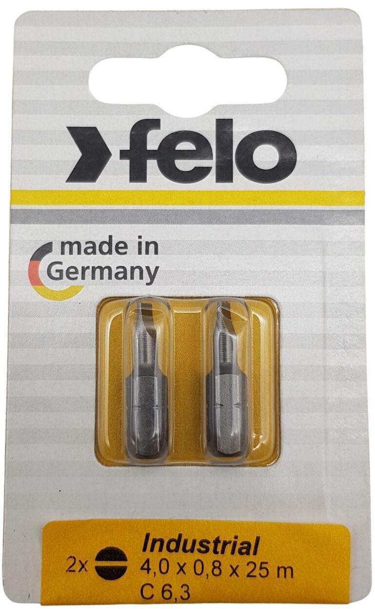 90485448 Бита прямая Industrial 02041036 SL4x25 мм, 2 шт. STLM-0246695 FELO