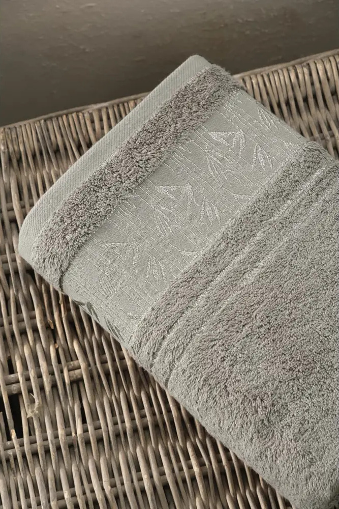 91028741 Полотенце для ванной ARYA HOME бамбуковое 70x140 см Giza темно-бежевый STLM-0448510