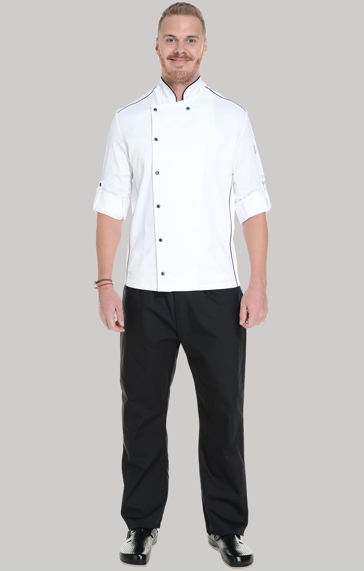 62611 Китель поварской white RICON  Одежда для поваров  размер 42 (XXS)  - Вид №13