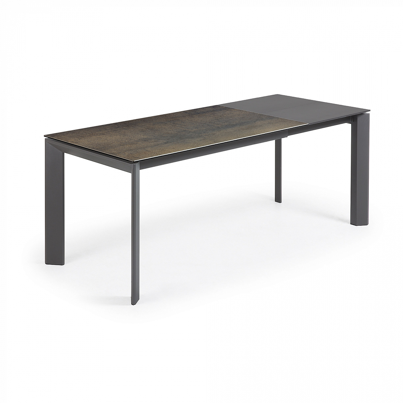 051234 Стол Atta 140 (200) x90 антрацит, темно-коричневый, керамика La Forma Axis - Вид №2