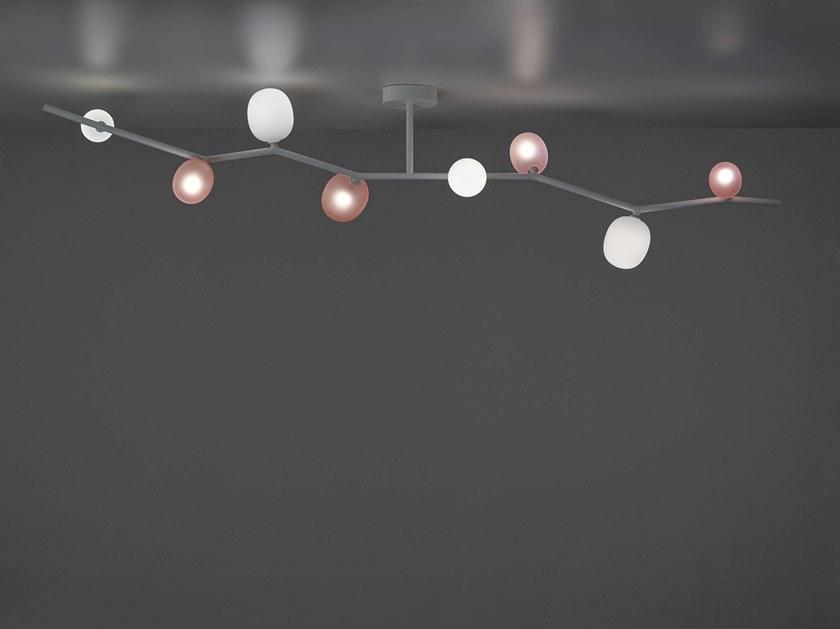 BROKIS Потолочный светильник из дутого стекла и металла Ivy sun-id-1500435 - Вид №1