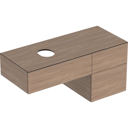 501.184.00.1 Шкафчик для накладной раковины Geberit VariForm, с тремя выдвижными ящиками, полкой и сифоном Geberit  - Вид №10