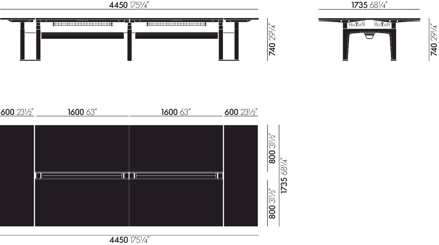 Множественный прямоугольный стол VITRA CDS ARCH-00096468 - Вид №117