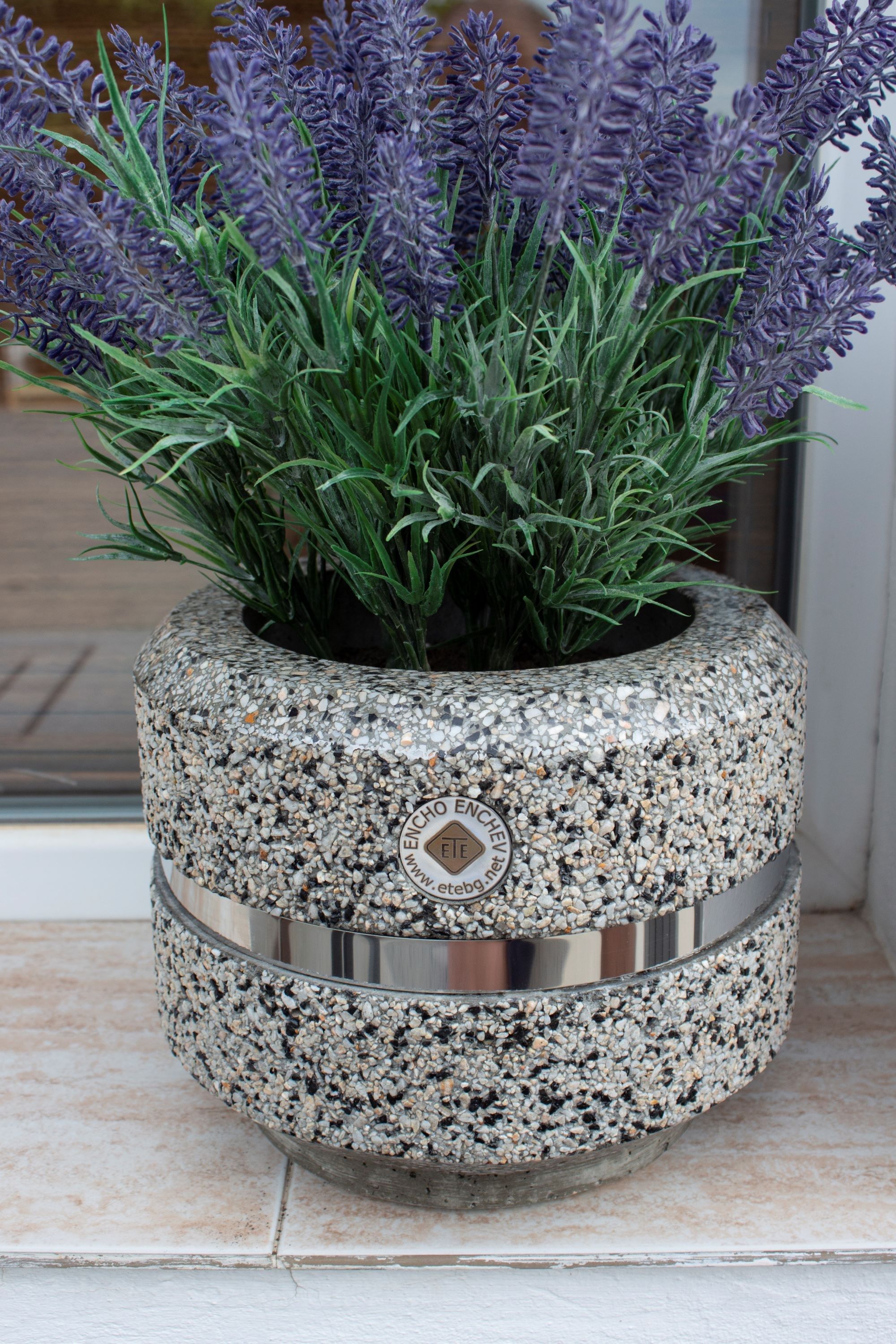 Бетонный круглый низкий плантатор ENCHO ENCHEV - ETE 19/23 ARCH-00048483 - Вид №6