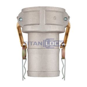 Камлок алюминиевый тип С серия "EcoLine", розетка с хвостовиком 5", TL500CAL-EL TITAN LOCK