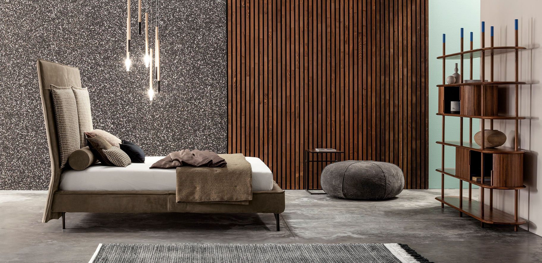 Кровать с высоким изголовьем Twils SP2802 ARCH-00078965 - Вид №2