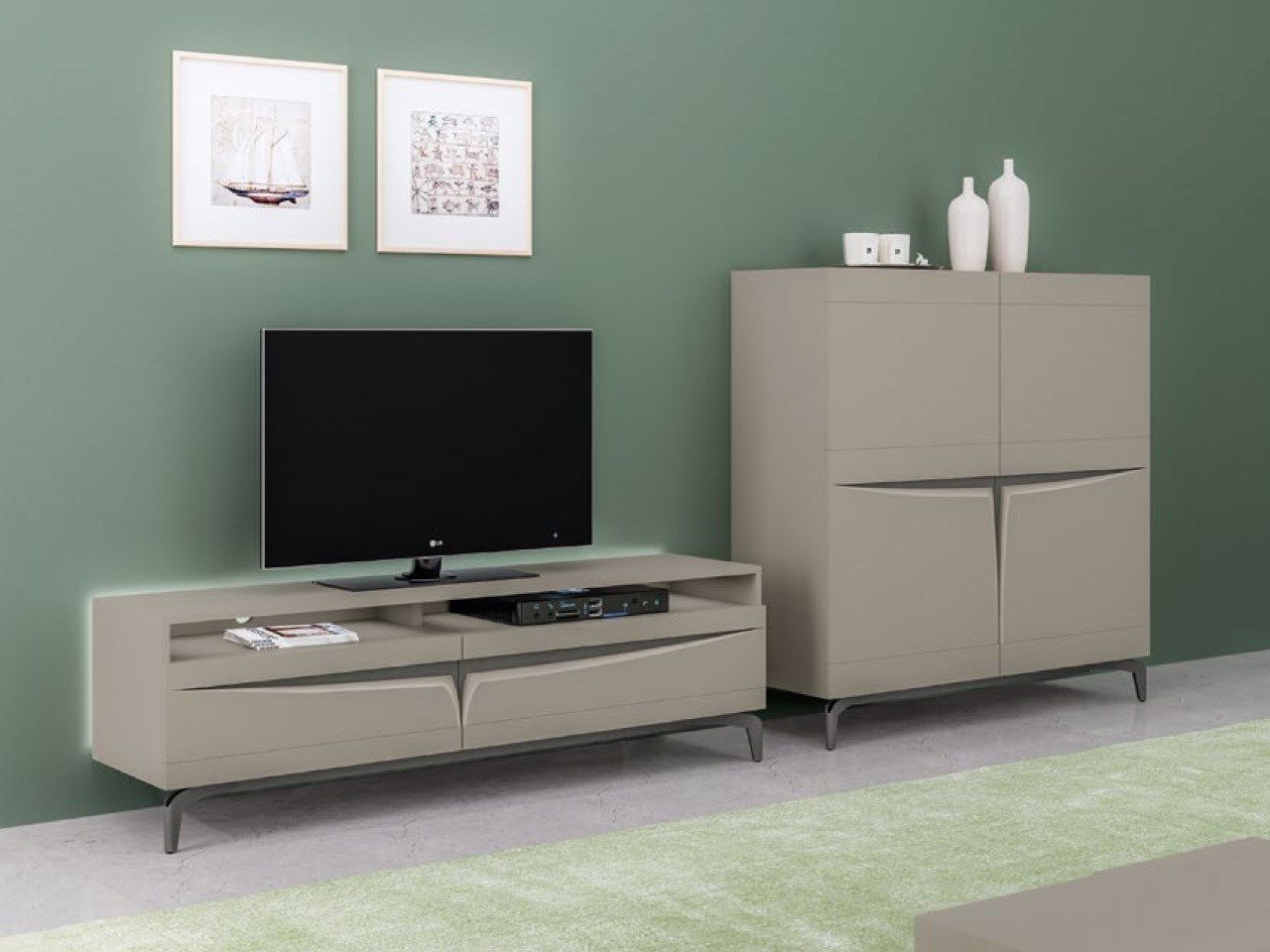 Деревянный шкаф с распашными дверцами animovel Iris ARCH-00097145 - Вид №2