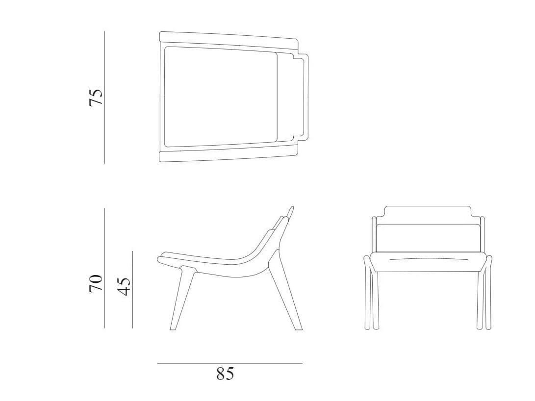 Садовое кресло из красного дерева Exteta 10th ARCH-00096617 - Вид №7