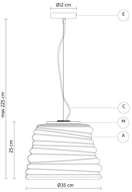 Karman Подвесной светильник из стекла Bibendum sun-id-1477267 - Вид №8