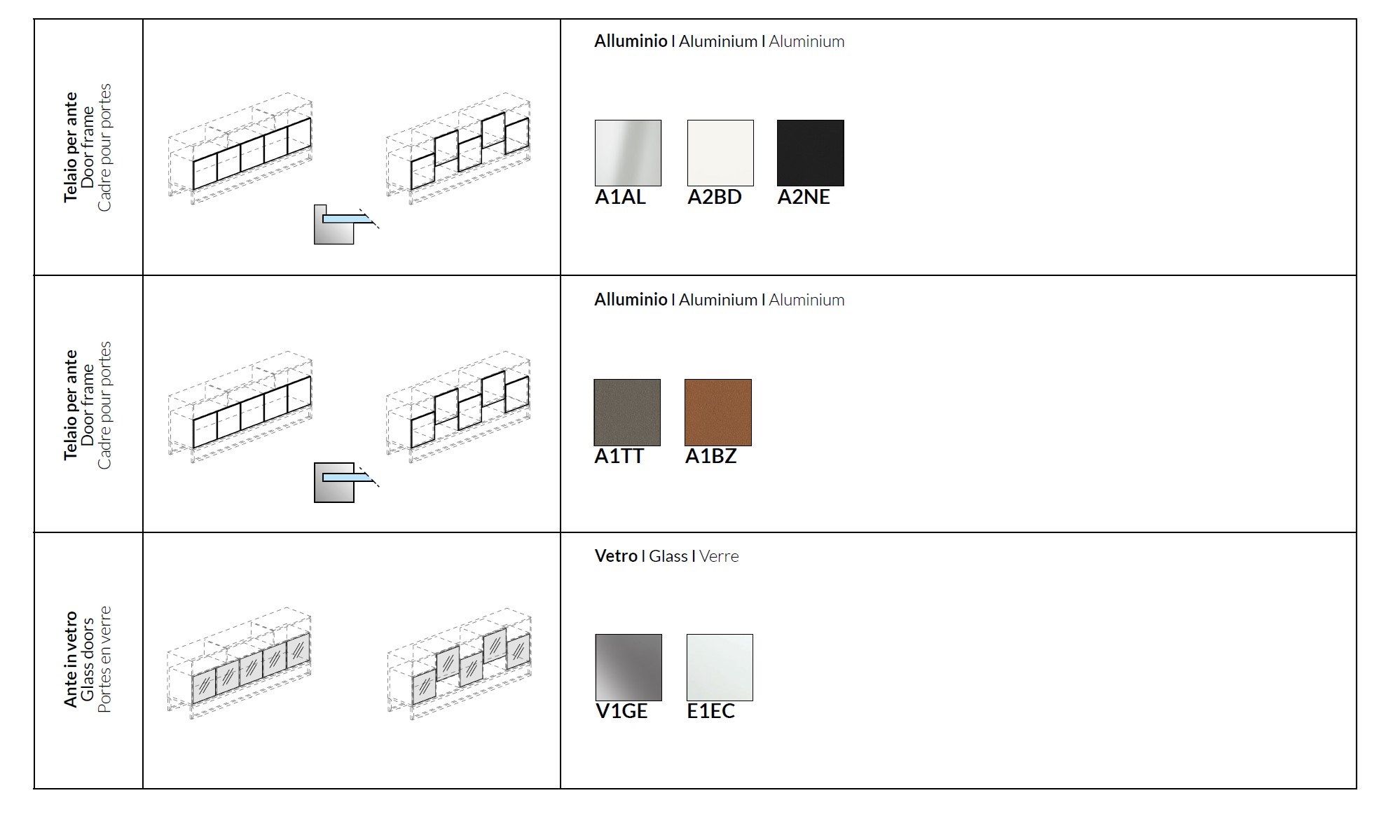 Низкая деревянная офисная мебель с распашными дверями About Office Bold58 ARCH-00066171 - Вид №10
