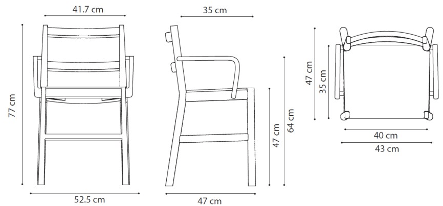 TrabA' Стул из бука с подлокотниками Julie 0020-le-ar - Вид №4