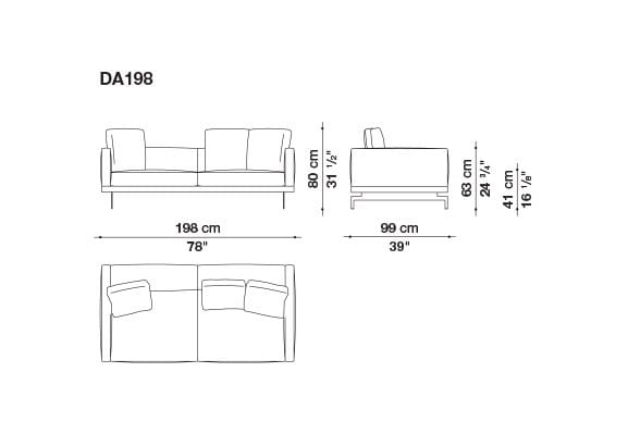 3-местный тканевый диван B&B Italia док ARCH-00033457 - Вид №115