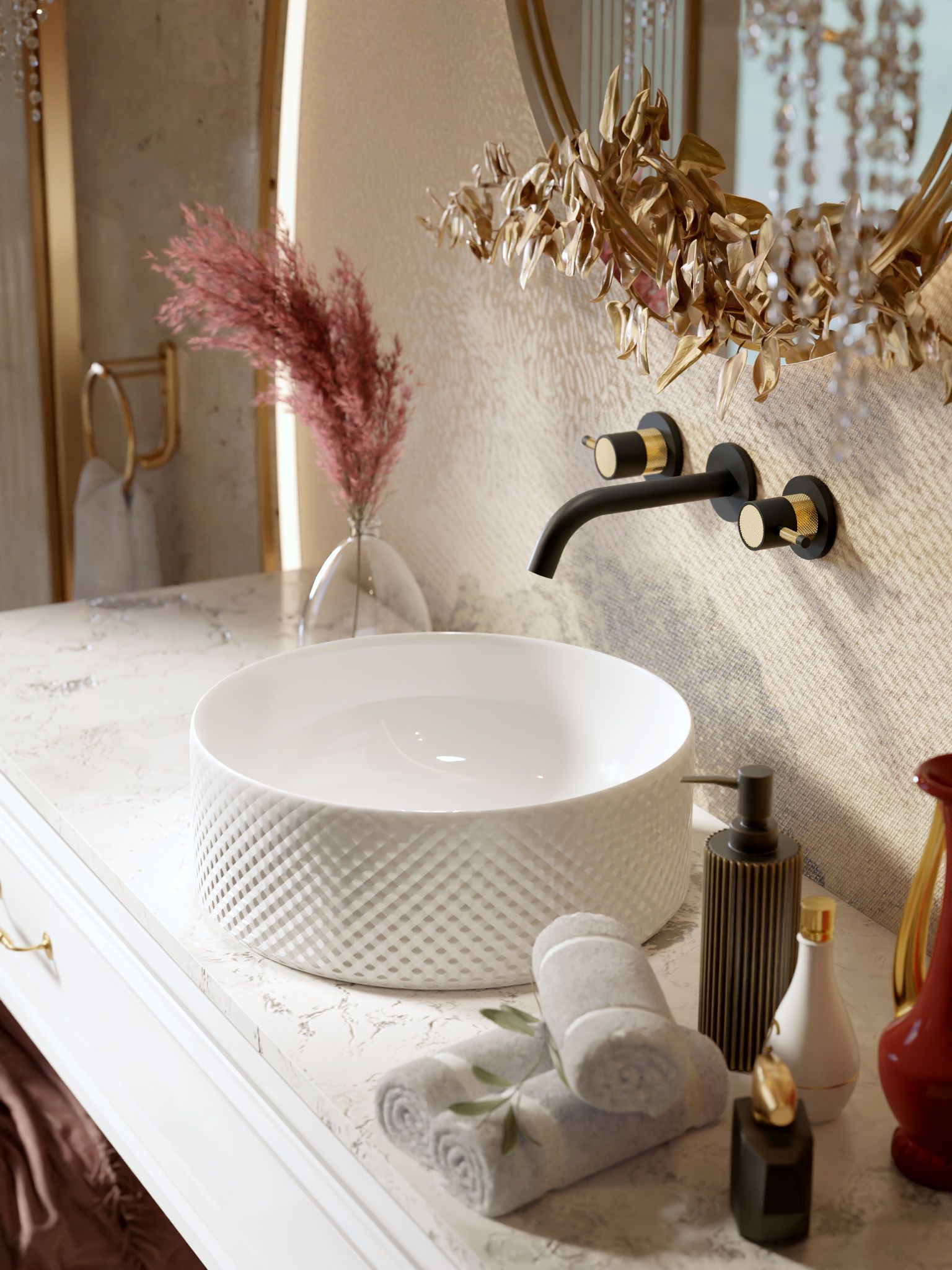 Смеситель для раковины из хромированной латуни Graff Cameo ARCH-00136562 - Вид №1