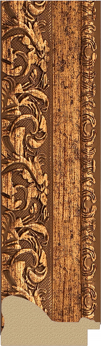 BY 7147 Зеркало в багетной раме - виньетка бронзовая 85 mm EVOFORM Octagon - Вид №3