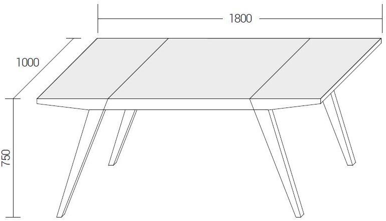 Dall'Agnese Прямоугольный раздвижной стол из дуба Slash sun-id-1488330 - Вид №3