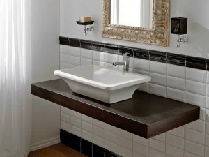 4002 Накладная раковина на столешницу  овальная Scarabeo Ceramiche Butterfly