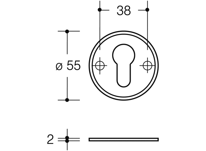 306.23PBESF базовый диск розетки HEWI System 111 | Polyamid  - Вид №6