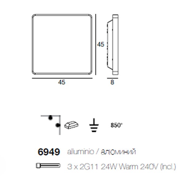 Linea Light 6949 Al-book универсальный 86017 - Вид №2