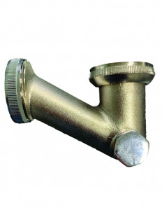 161300 008 00  V-образный сифон для умывальника или биде, выход Д. 32 мм, матовый никель Valentin Матовый Никель