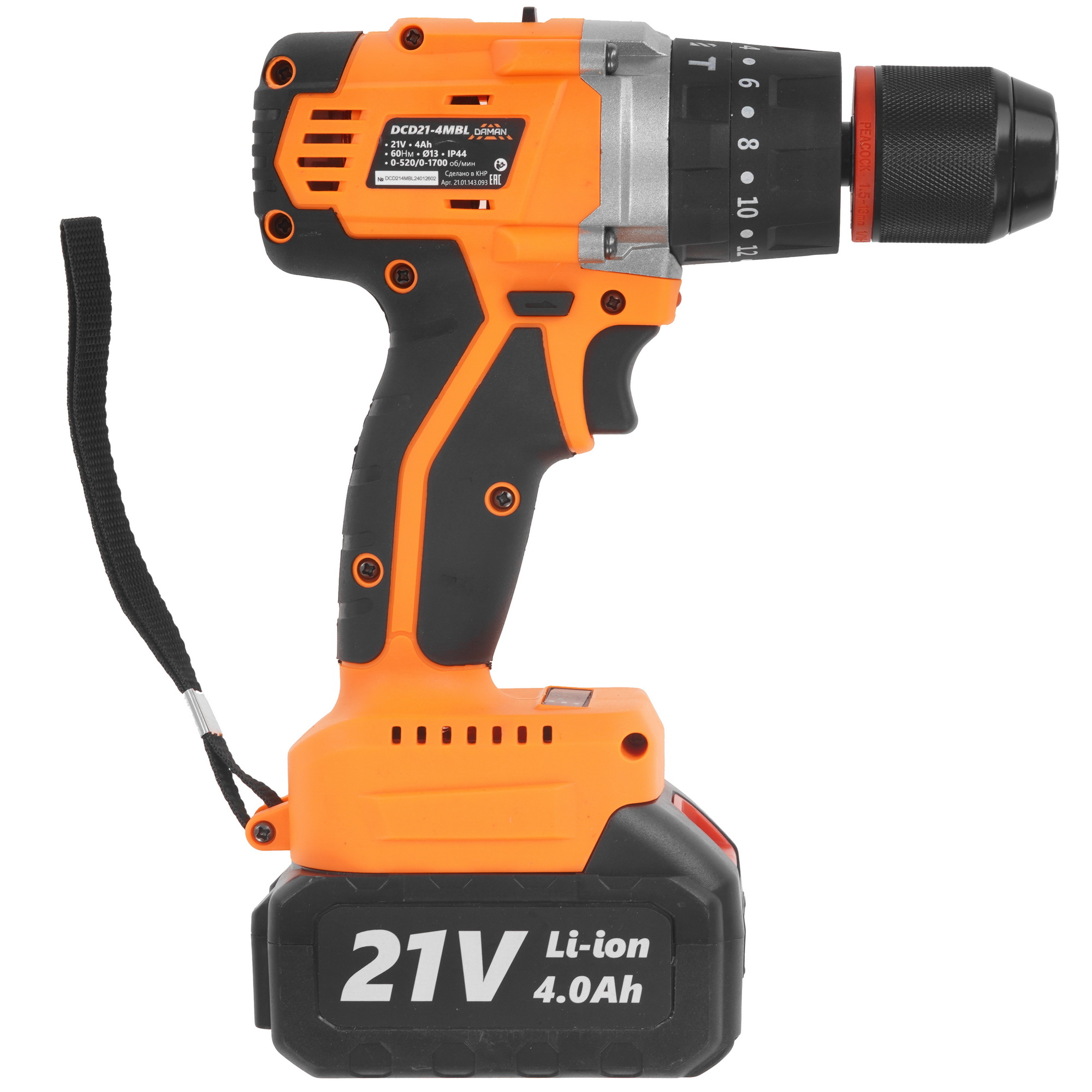 Дрель-шуруповерт DAMAN DCD21-4MBL 9230671 BRAIT STDN-0023124 - Вид №2