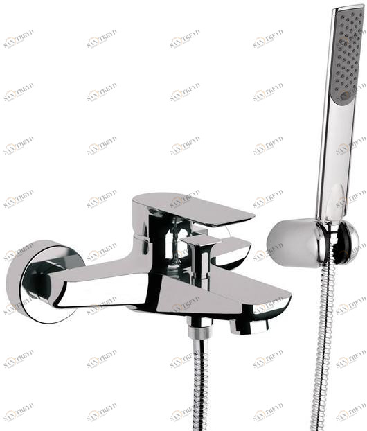 Remer Rubinetterie Смеситель для ванны, однорычажный, с ручным душем Infinity I 02