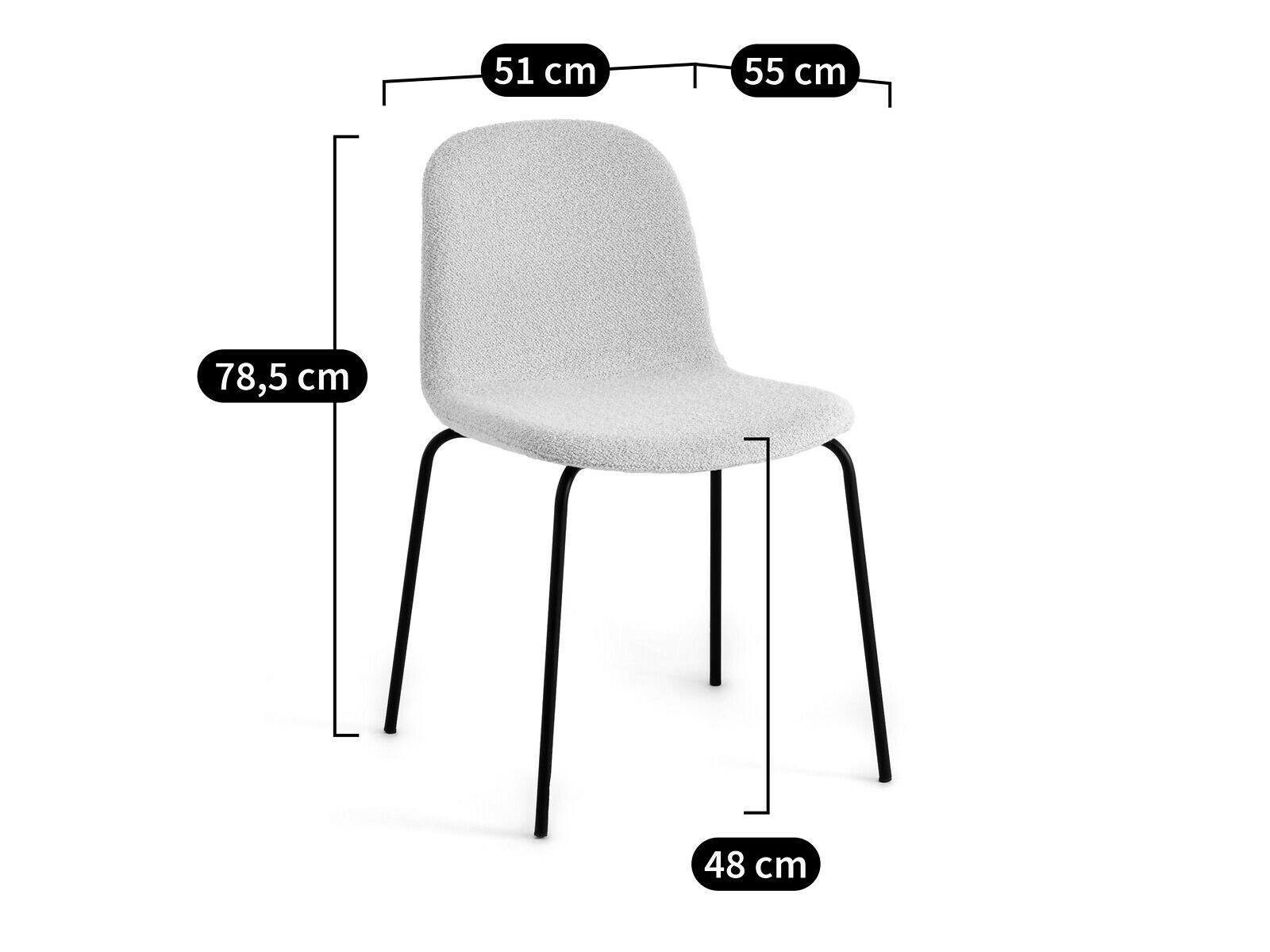 Тканевый стул AMPM TIBBY ARCH-00056286 - Вид №19