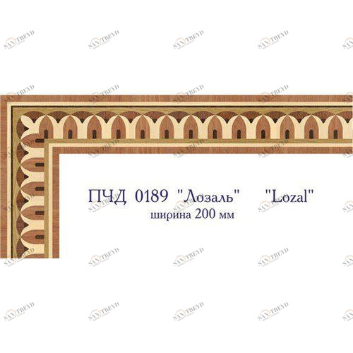 Художественный паркет Da Vinci Паркетный Бордюр 26-031 Орех Европейский (Грецкий) Селект (Гладкая) х мм 26011031