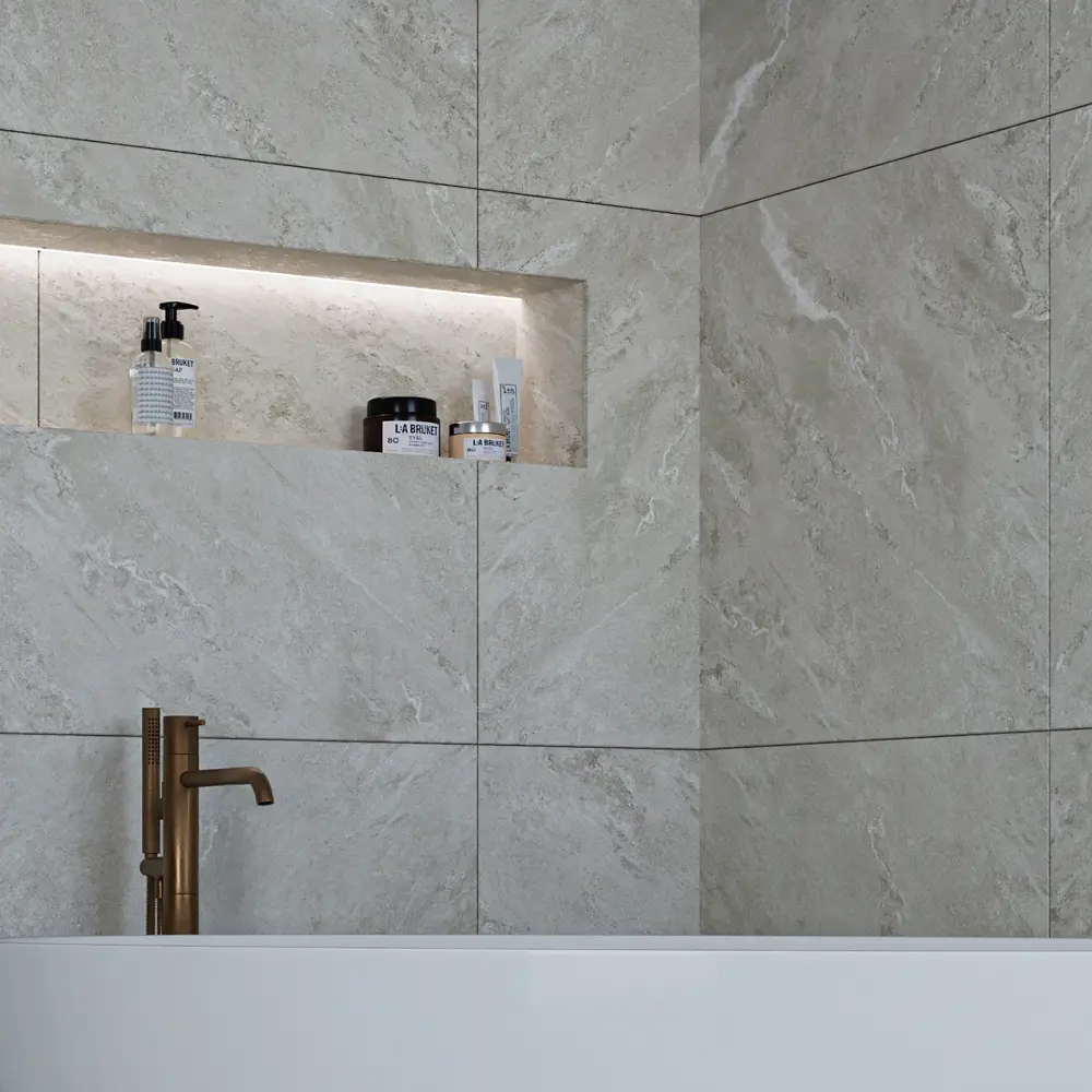 Глазурованный керамогранит Abgres Rio 80x80 см 1.92 м² матовый цвет серый 89461857 STLM-2123335 Santreyd