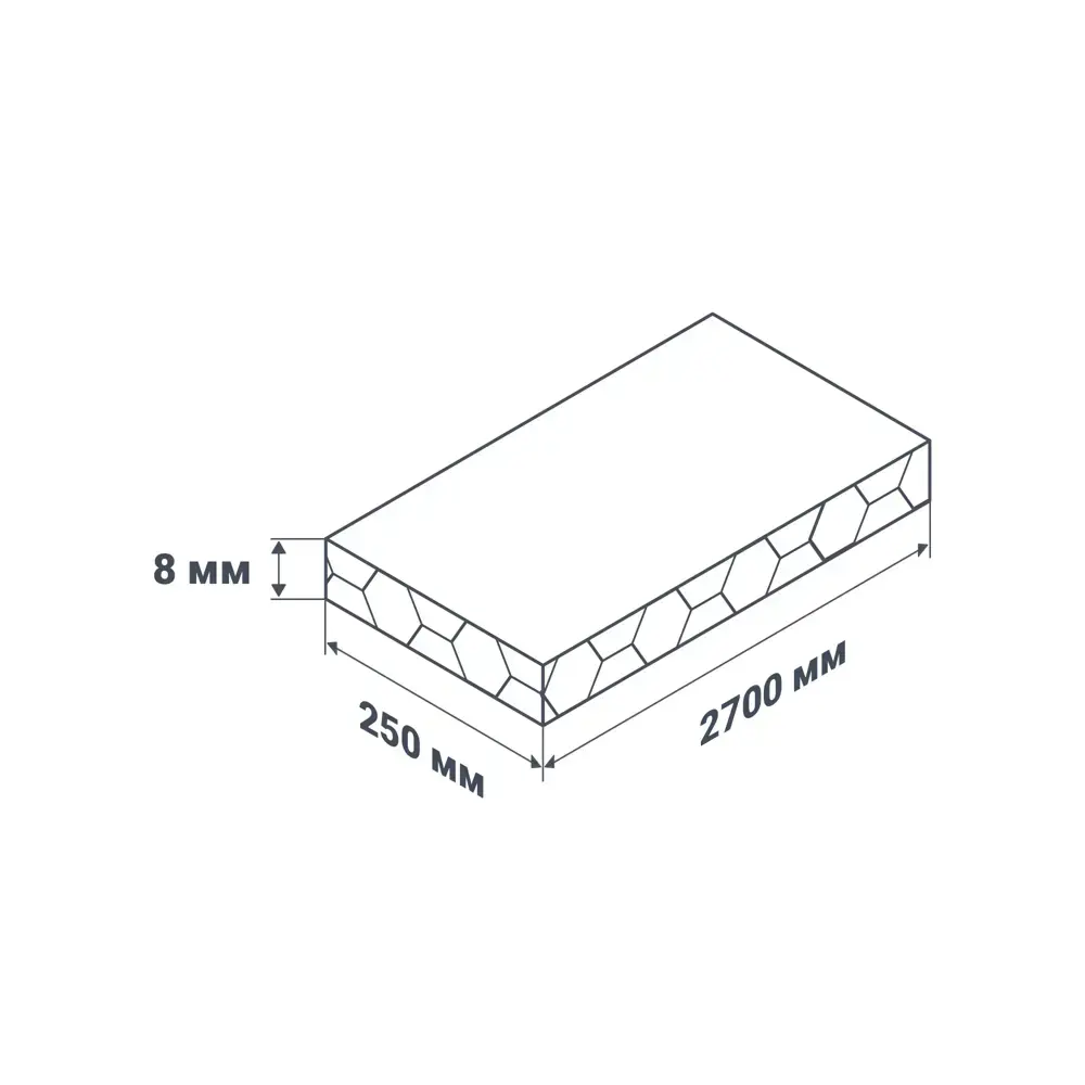 Стеновая панель ПВХ бьянко 2700x250x8 мм 0.675 м² 89368037 STLM-2029373 Santreyd  - Вид №4