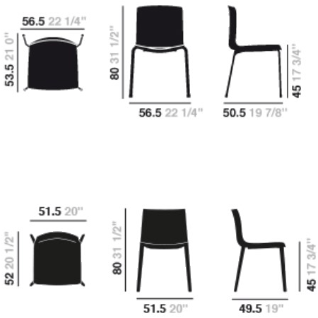 arper Штабелируемый стул Catifa 46 sun-id-1383553 - Вид №18