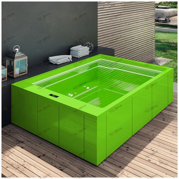 Бассейн Gruppo Treesse Muse Plus-V212I-S прямоугольный встроенный салатовый PLUSV212IS