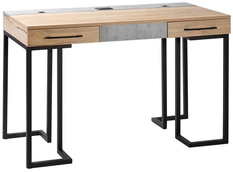 1750 Стол рабочий Loft Дуб натур/Бетон R-HOME 4003605h_Натур - Вид №1