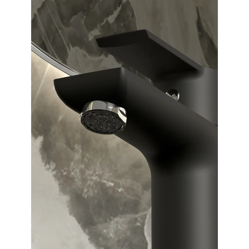 Смеситель ESKO Lucca для раковины - черный матовый с хромом 89358551 STLM-1329921 - Вид №3