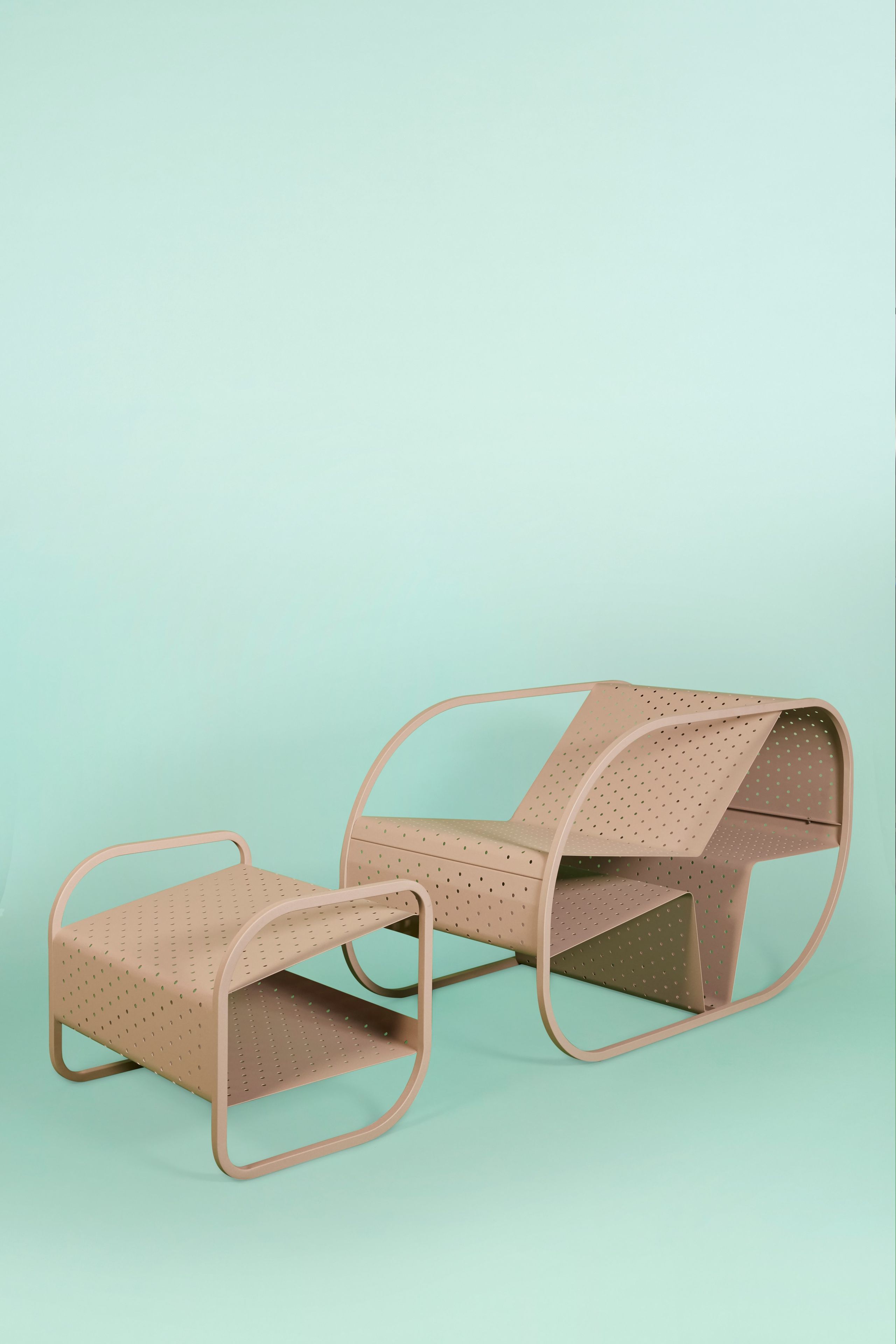 Металлическая подставка для ног / журнальный столик Giacopini Flip ARCH-00101620 - Вид №7