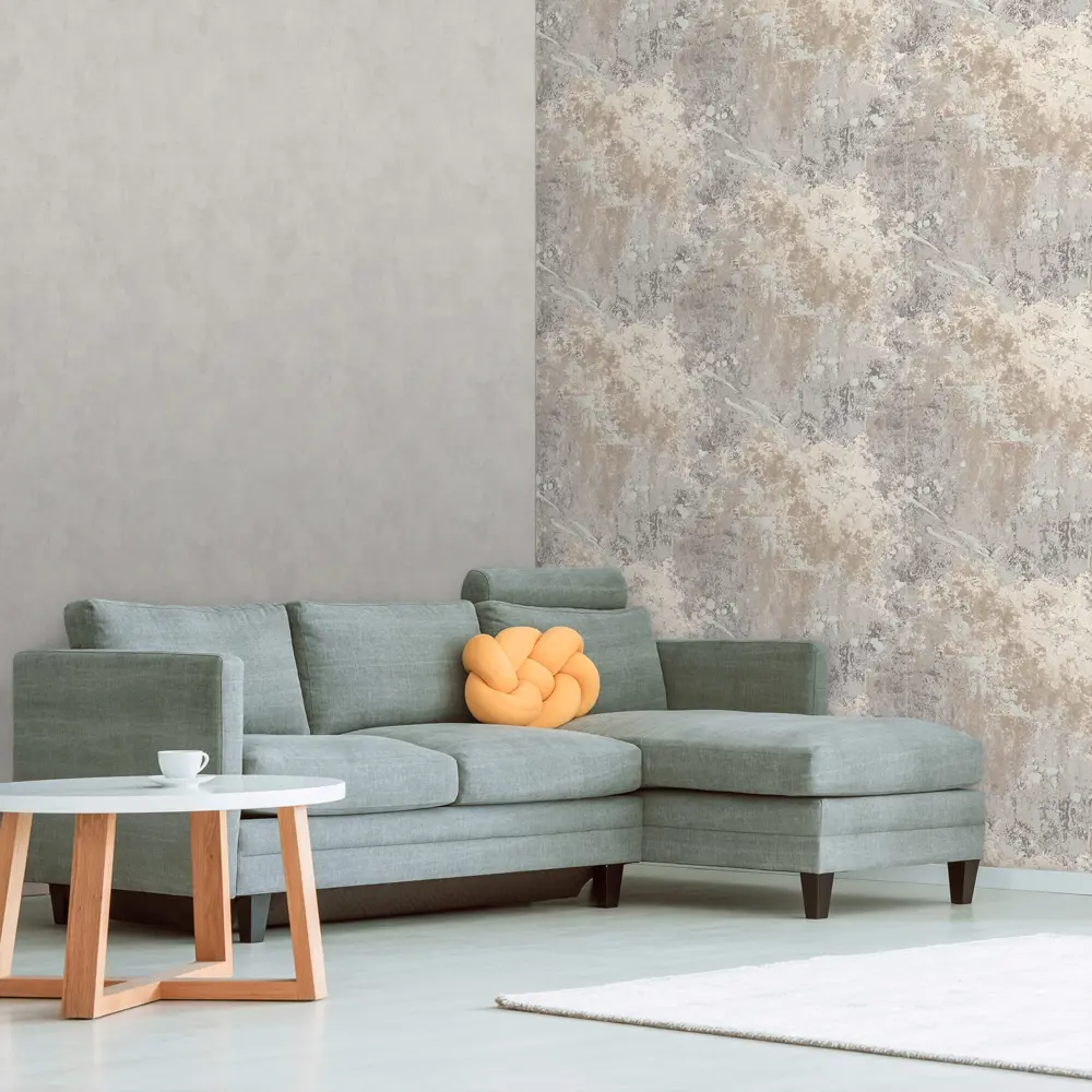 MONTE SOLARO Paint - серые флизелиновые обои для стильного интерьера 86549306 STLM-0069978 - Вид №3