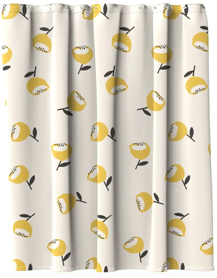 86881072 Штора для ванной с кольцами Lemer Landrin 180x200 см полиэстер цвет разноцветный STLM-0967637