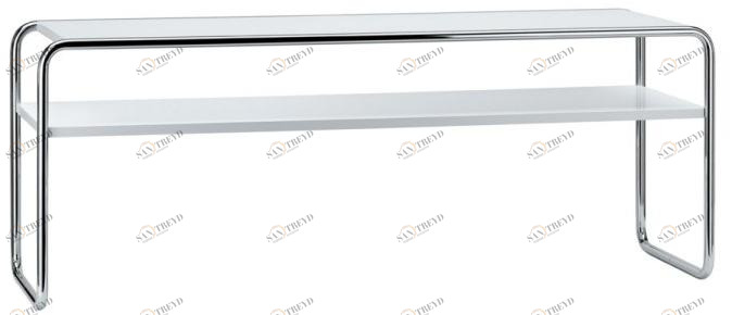 Thonet Низкий прямоугольный журнальный столик с журнальной полкой B 10 sun-id-1439430