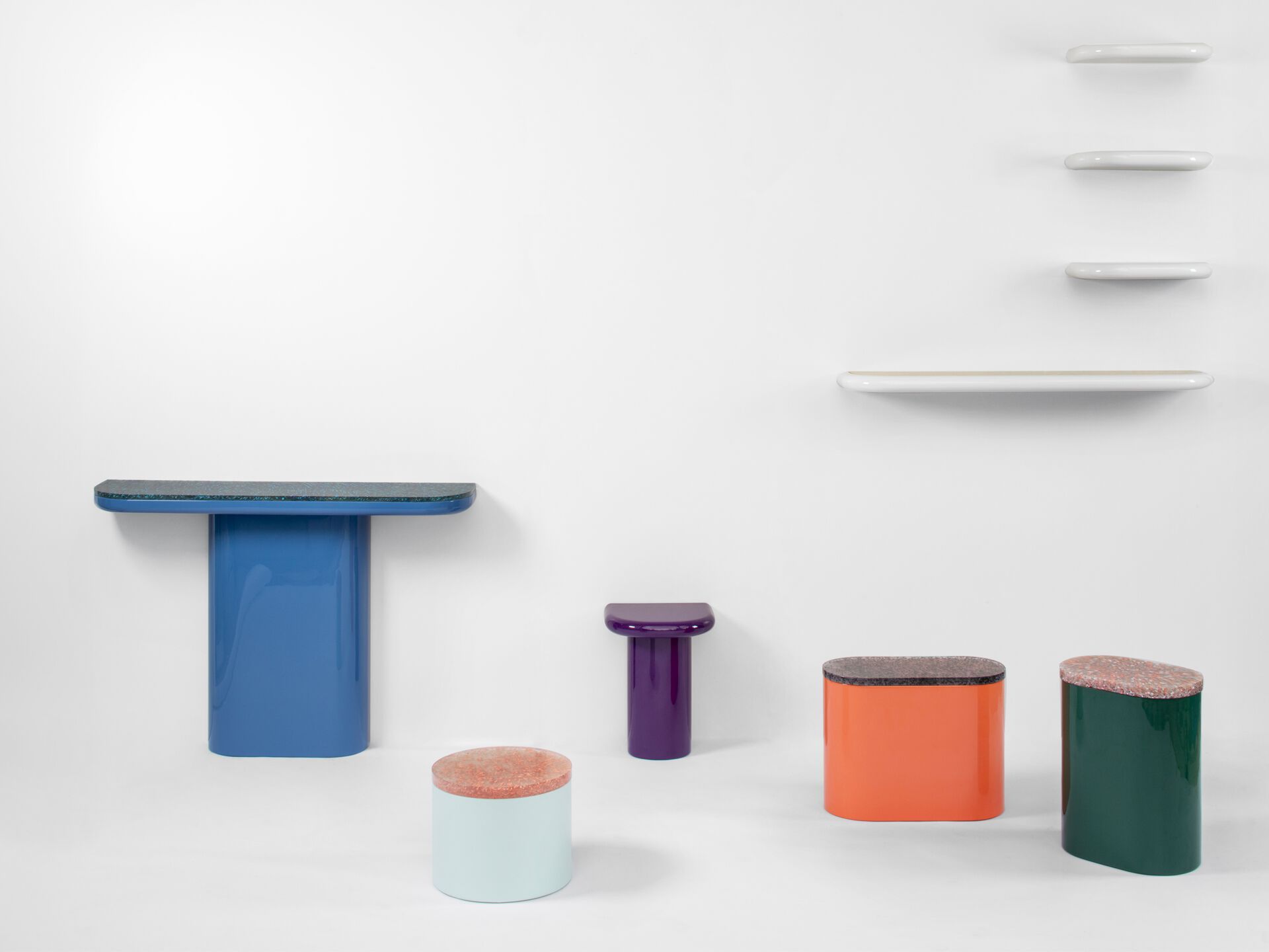 Прикроватная тумбочка из МДФ Punto Zero штопки ARCH-00050407 - Вид №5