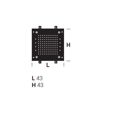 Потолочная душевая головка из нержавеющей стали с хромотерапией Rexa MAE ARCH-00030204 - Вид №2