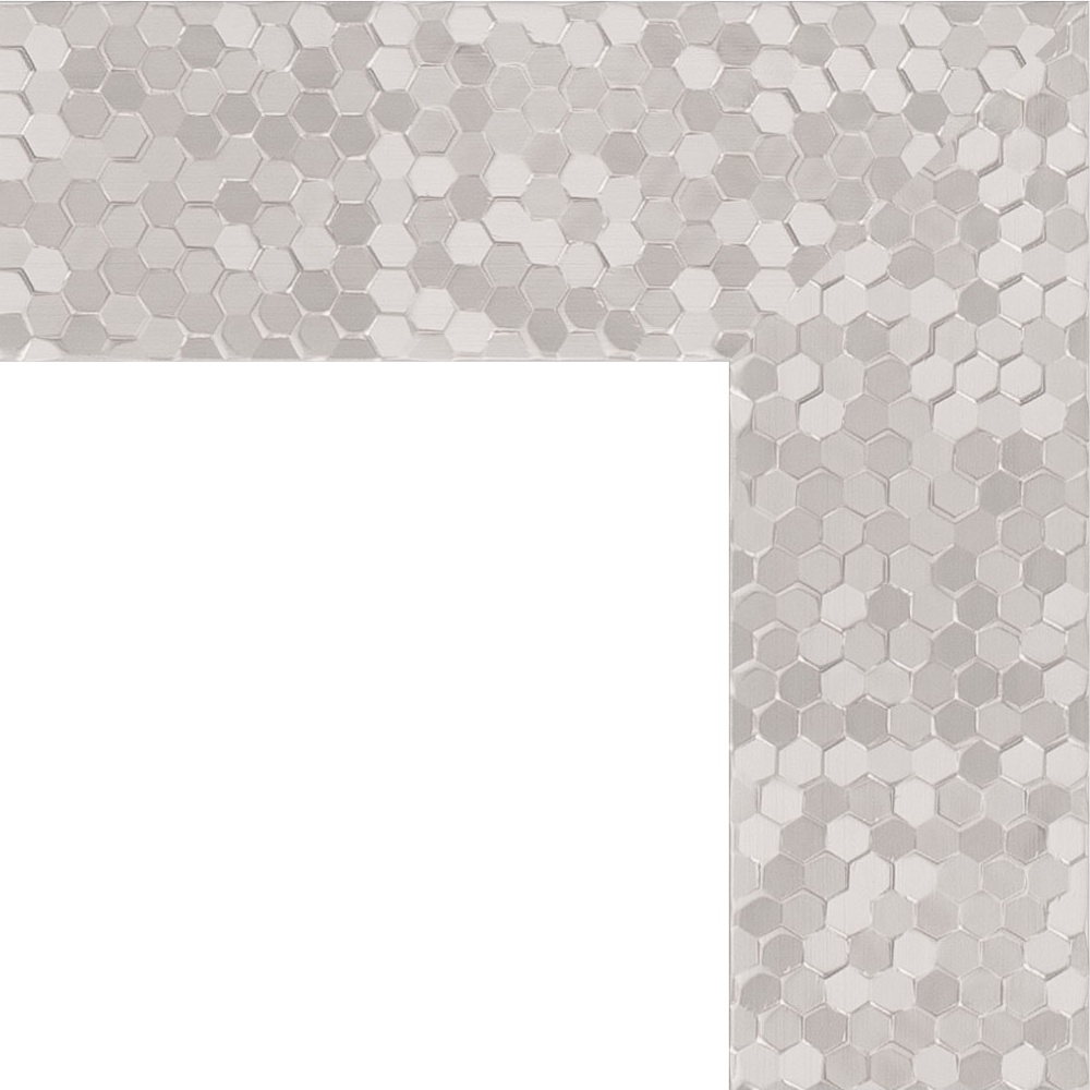 BY 6017 Зеркало напольное в багетной раме - соты алюминий 70 mm EVOFORM Definite floor - Вид №5