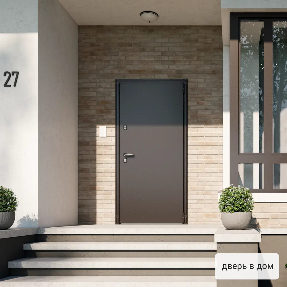 Дверь входная металлическая Норда 880 мм левая цвет магнолия айсберг TOREX STLM-2115588 - Вид №14